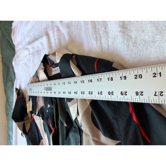 Vintage Bruestle Abstract Print Jacket 3/4 Sleeve Blazer Artsy Style - Picture 5 of 9